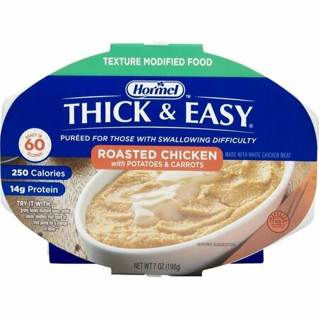 THICK & EASY PUREES Thick & Easy Roasted Chicken with Potatoes and Carrots Puree Thickened Food, 7oz Tray, 7PK 60748